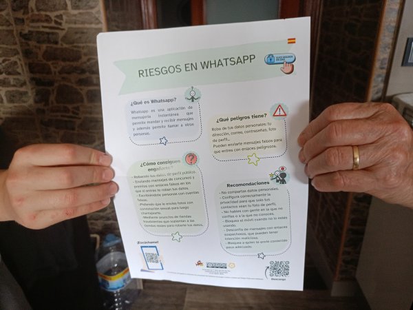 1ESO difusión infografía riscos no Whatsapp