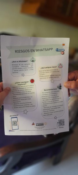 1ESO difusión infografía riscos no Whatsapp